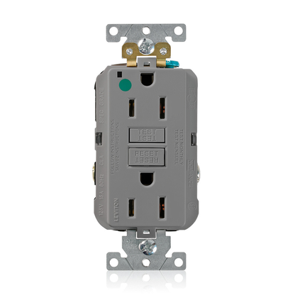 15 Amp SmartlockPro® GFCI Receptacle/Outlet, Hospital Grade