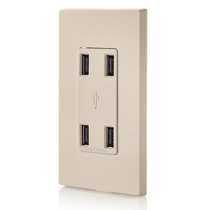 4.2A 4-Port USB Type-A Wall Outlet Charger