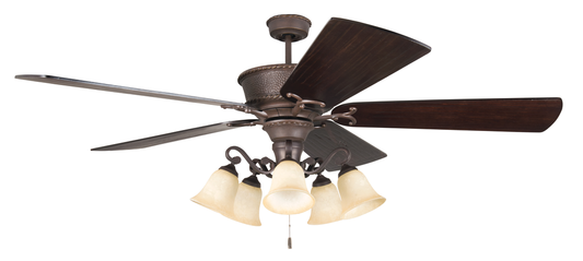 70" Riata Grande 70" Ceiling Fan in Aged Bronze Textured