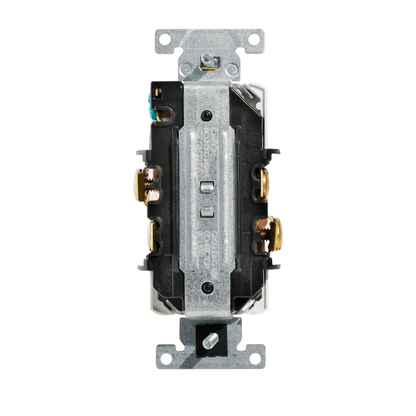 20 Amp Decora Plus Isolated Ground Duplex Recep/Outlet, Industrial Grade, Self-Grounding
