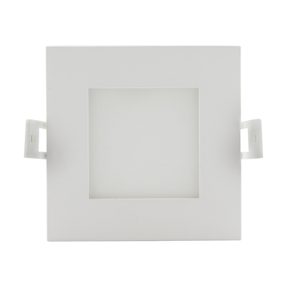 10 Watt; LED Direct Wire Downlight; Edge-lit; 4 inch; CCT Selectable; 120 volt; Dimmable; Square; Remote Driver