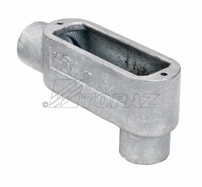 3-1/2" Threaded LB Type Rigid Conduit Bodies - Hot Dip Galvanized