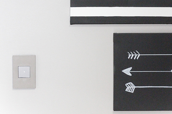 adorne® Satin Nickel 1-Gang Screwless Wall Plate