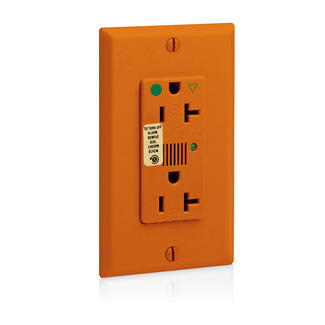 20 Amp, 125 Volt, Decora Plus Surge Protective Duplex Receptacle Outlet, Heavy Duty Hospital Grade