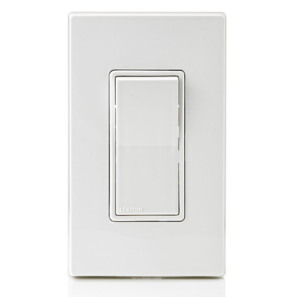 15 Amp Decora Single-Pole Switch, Grounding, White