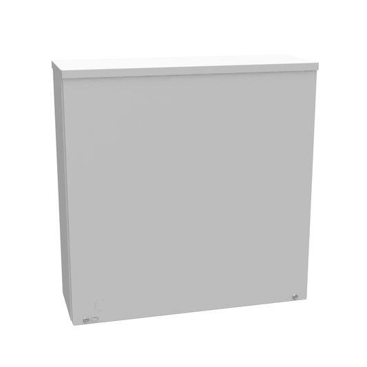 18x6x18 Screw Cover Type 3R UL Listed Steel Knockouts ANSI 61 Gray Quad D Knockout For Lock Emboss Mounting Hole In Back