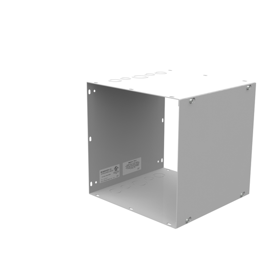 12x12x12 Screw Cover Wireway Type 1 UL Listed Steel Knockouts ANSI 61 Gray