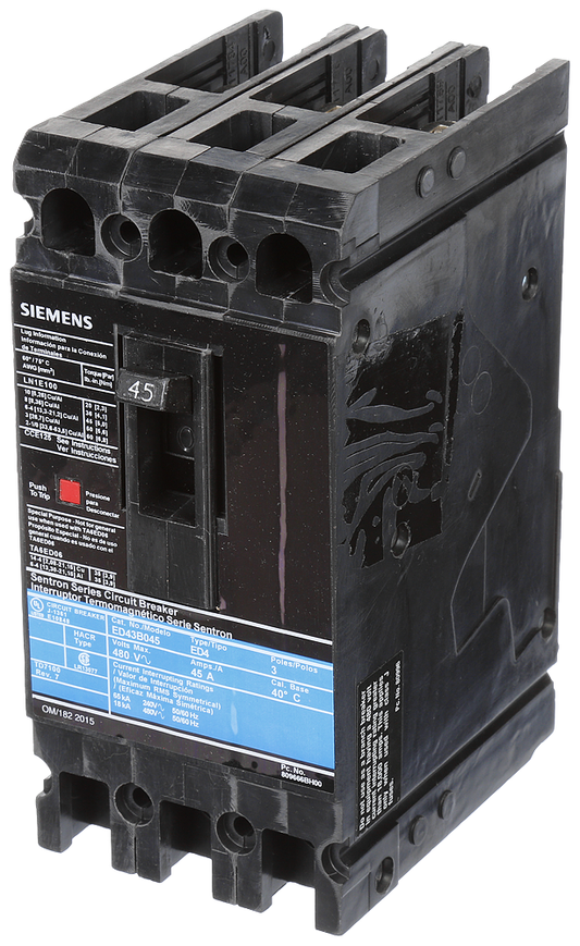 BRKR ED4 3P 480V 45A LUG
