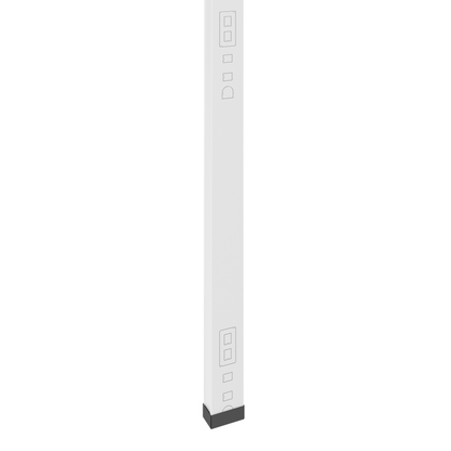 30TC-212WH - 30TC Series Blank Steel Pole (White)