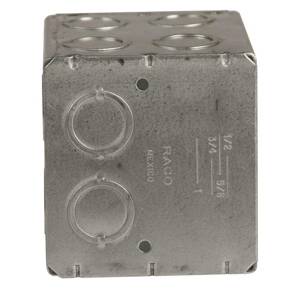 2-Gang Masonry Box, Nongangable, 3-1/2 in. Deep, Sixteen Concentric KO‚Äôs