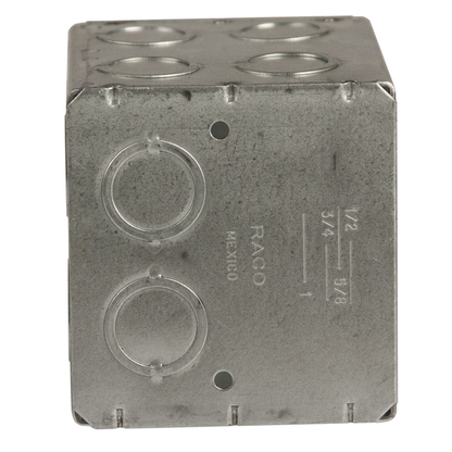 2-Gang Masonry Box, Nongangable, 3-1/2 in. Deep, Sixteen Concentric KO‚Äôs
