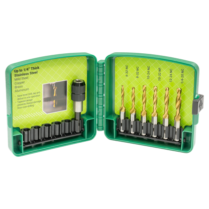7-piece Drill/Tap Bit Kit for Stainless Steel (Standard)