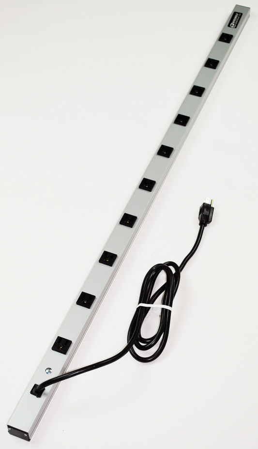 CabinetMate Plug-In Outlet Center Unit / 120V/15A / 48" long / 10 O/L / 15' cord / Computer Grade Surge