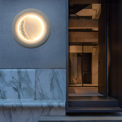 [Open-Box]Creative Moon Shaped Waterproof LED 10W Modern Wall Lamp Exterior Decor