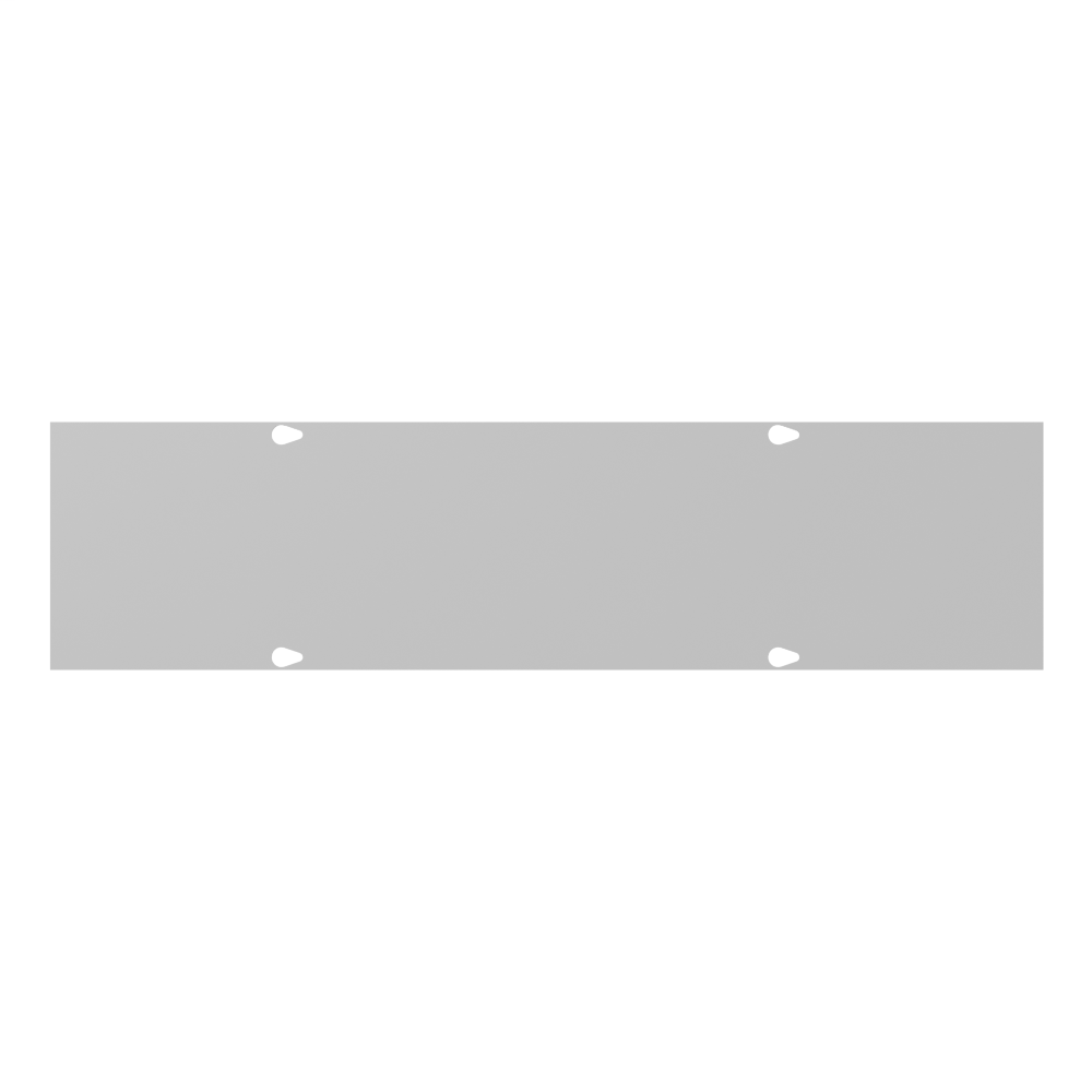 6x24 Wireway Cover Non-UL Listed Steel ANSI 61 Gray