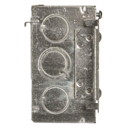 4 in. Square Box, Welded, 2-1/8 in. Deep, Ten 1/2 in. KO's and Six TKO's, Raised Ground, UBS, HM Bracket