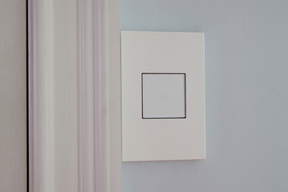 adorne® Gloss White 1-Gang Screwless Wall Plate with Microban®
