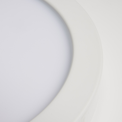 18.5 watt; 9" Flush Mount LED Fixture; 3000K; Round Shape; White Finish; 120 volts