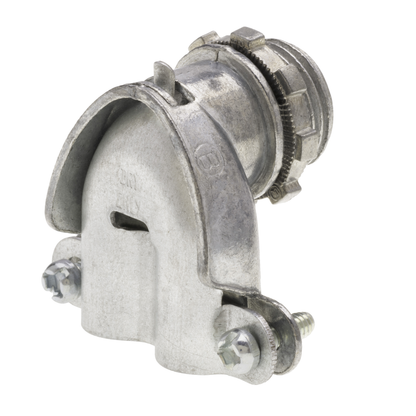 90-Degree Duplex Connector 3/8", Die Cast Zinc