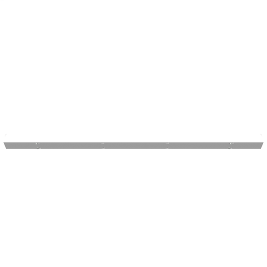 2.5x48x2.5 Screw Cover Wireway Type 1 UL Listed Steel No Knockouts ANSI 61 Gray