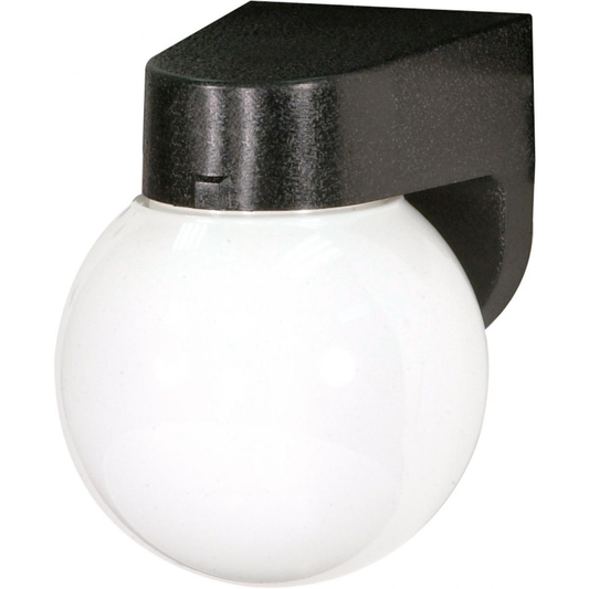 1 Light - 6" - Porch, Wall - With Lexan Globe