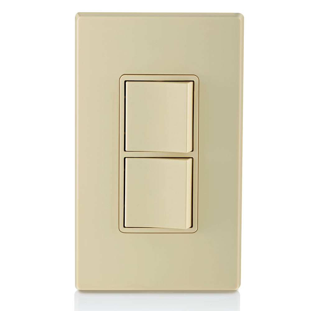 15 Amp Decora Single-Pole / 3-Way Combination Switch, Grounding, Ivory