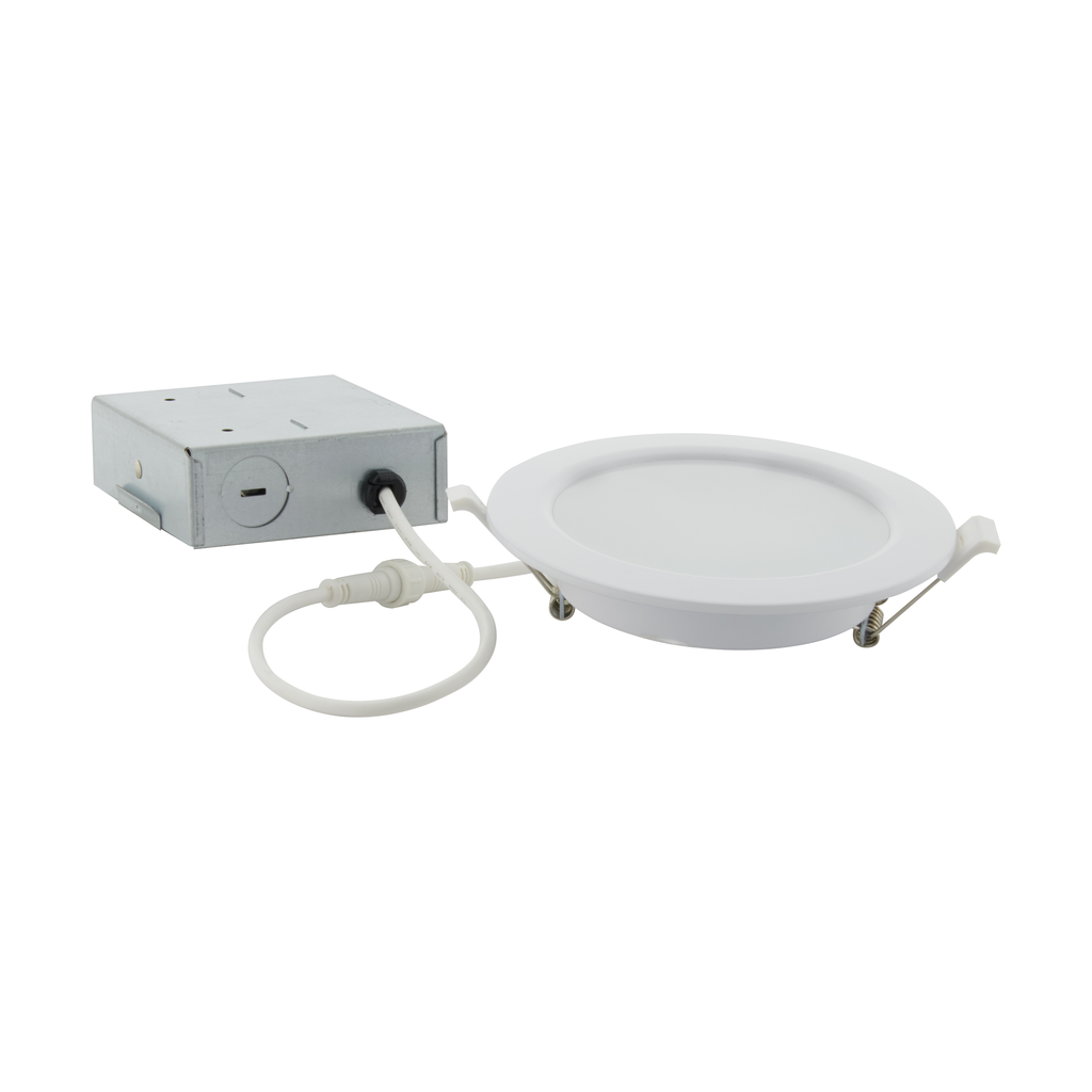 10 Watt; LED Direct Wire Downlight; 4 Inch; Tunable White; Round; Starfish IOT; 120 Volt; 650 Lumens