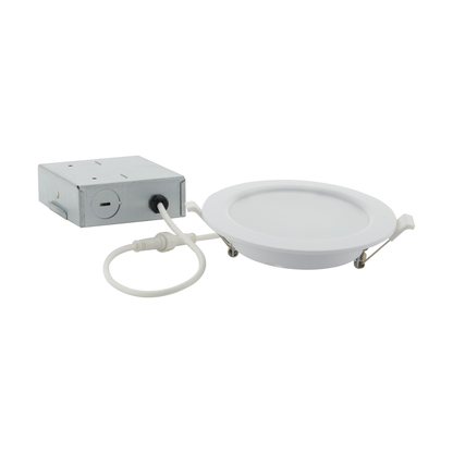 10 Watt; LED Direct Wire Downlight; 4 Inch; Tunable White; Round; Starfish IOT; 120 Volt; 650 Lumens