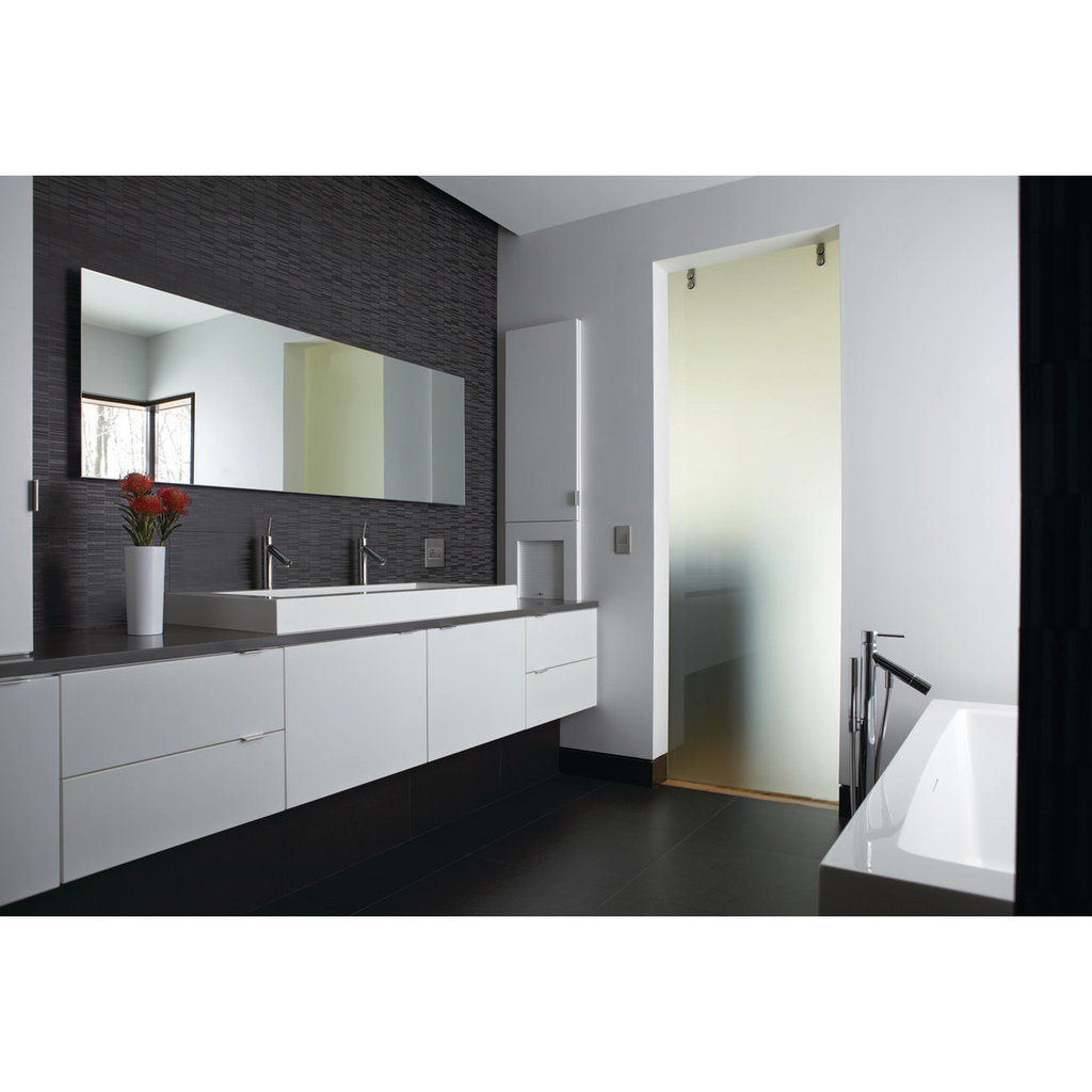 adorne® Brushed Stainless 1-Gang Screwless Wall Plate