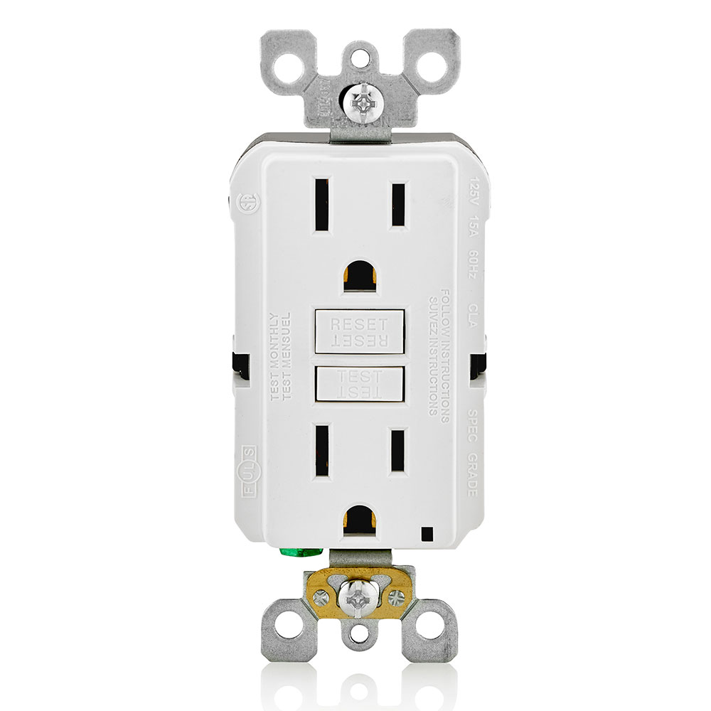 15 Amp SmartlockPro® GFCI Receptacle/Outlet