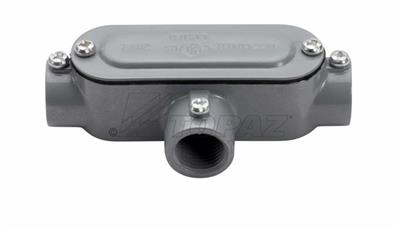 1-1/4" EMT & Rigid Combo T Type Aluminum Conduit Bodies with Covers & Gaskets