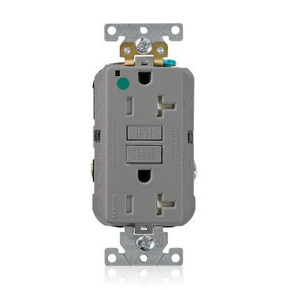 20 Amp SmartlockPro® GFCI Receptacle/Outlet, Hospital Grade, Tamper-Resistant