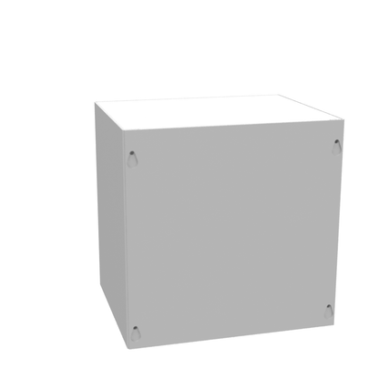10x8x10 Screw Cover Type 1 UL Steel No KO Gray Cover w/ Teardrop Slots Holes In Back