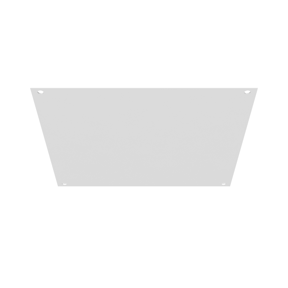 Back Panel Non UL Listed 24X24 Hinge Cover White Steel