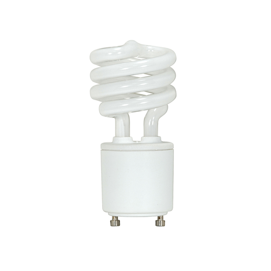 13 Watt; Mini Spiral Compact Fluorescent; 3500K; 82 CRI; GU24 base; 120 Volt