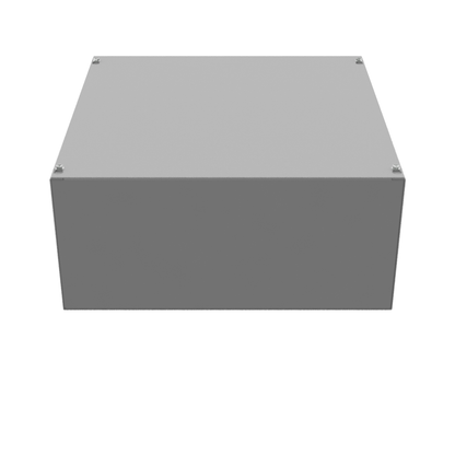 18x8x18 Screw Cover Type 1 UL Steel No KO Gray Cover w/ Teardrop Slots Holes In Back
