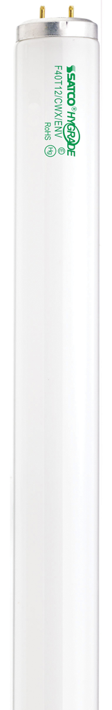 40 Watt; T12; Fluorescent; 4100K Cool White; 90 CRI; Medium Bi Pin base