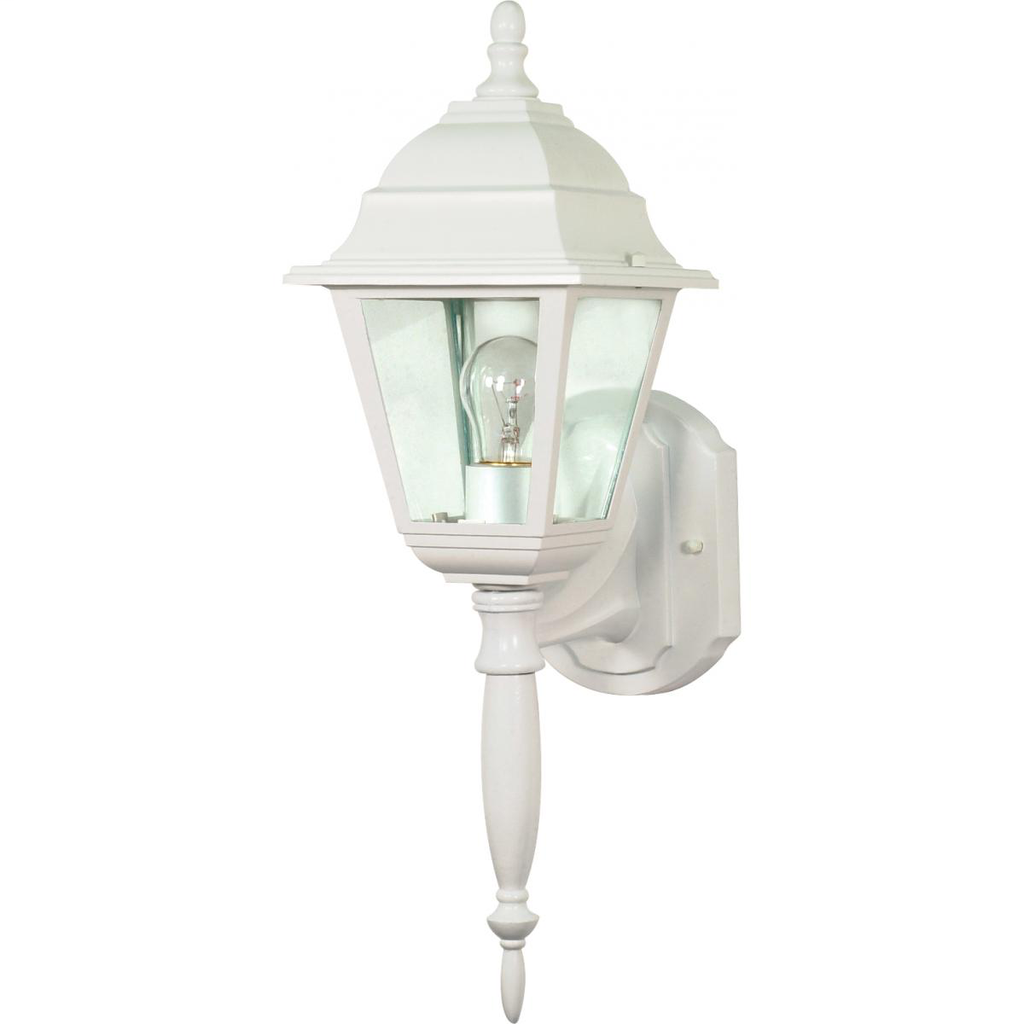 Briton, 1 Light, 18 in., Wall Lantern with Clear Seed Glass, Color retail packaging
