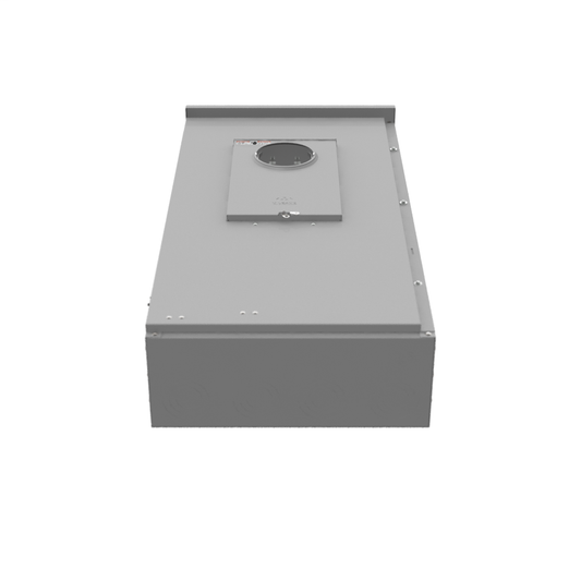 6 Terminal Ringless 2 Large Closing Plates Test Switch Prewired 26in-51in-10in Painted Steel Long Island Lighting Company
