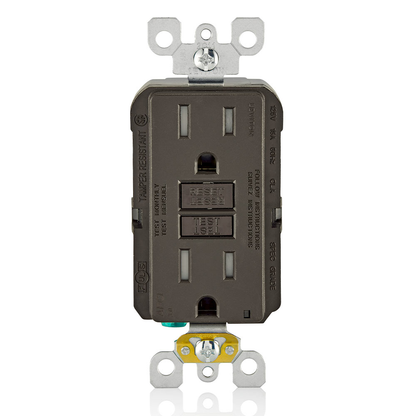 15 Amp, Self Test, Tamper-Resistant AFCI Outlet with LED Indicator Light