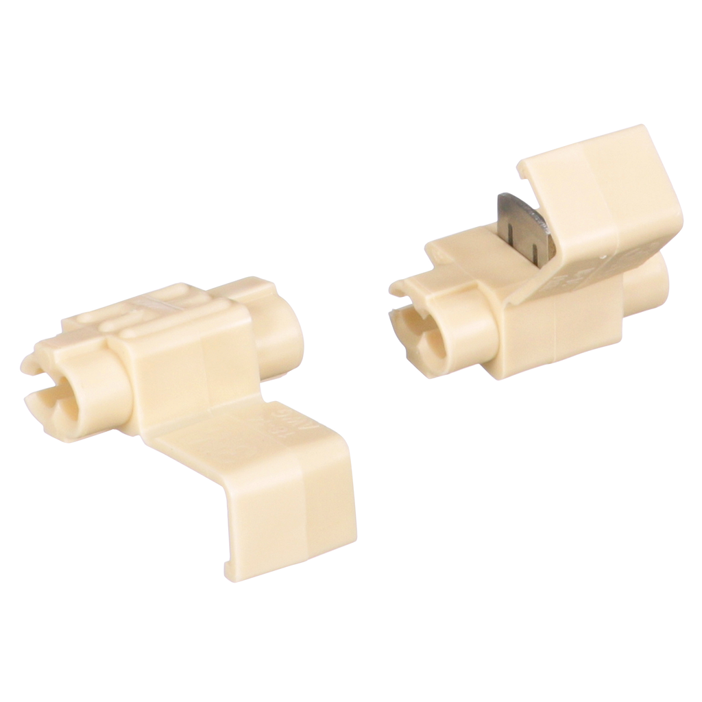 3M Scotchlok Electrical IDC 564-BULK, Double Run, White, 18-14 AWG, 500 per carton, 5000/case