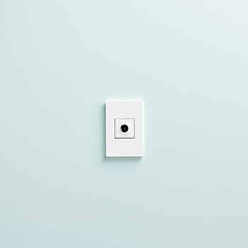 adorne® Gloss White 1-Gang Screwless Wall Plate with Microban®