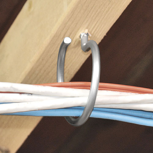 BR-100-WS - Bridle Ring 1" Loop Wood Screw Thread, 100 Pak