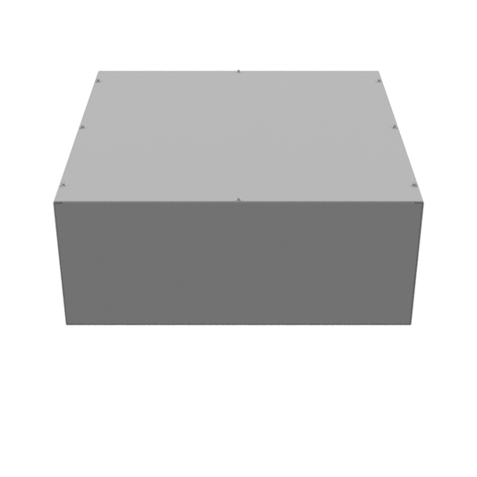 30x12x30 Screw Cover Type 1 UL Listed Steel No Knockouts ANSI 61 Gray Cover With Teardrop Slots Mounting Holes In Back