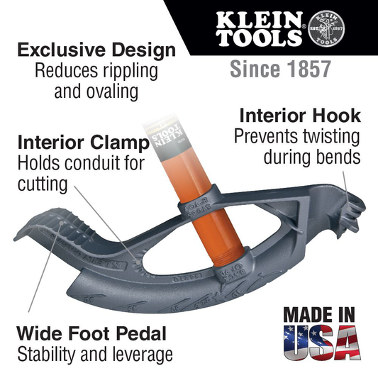 Assembled Iron Conduit Bender 1/2-Inch EMT