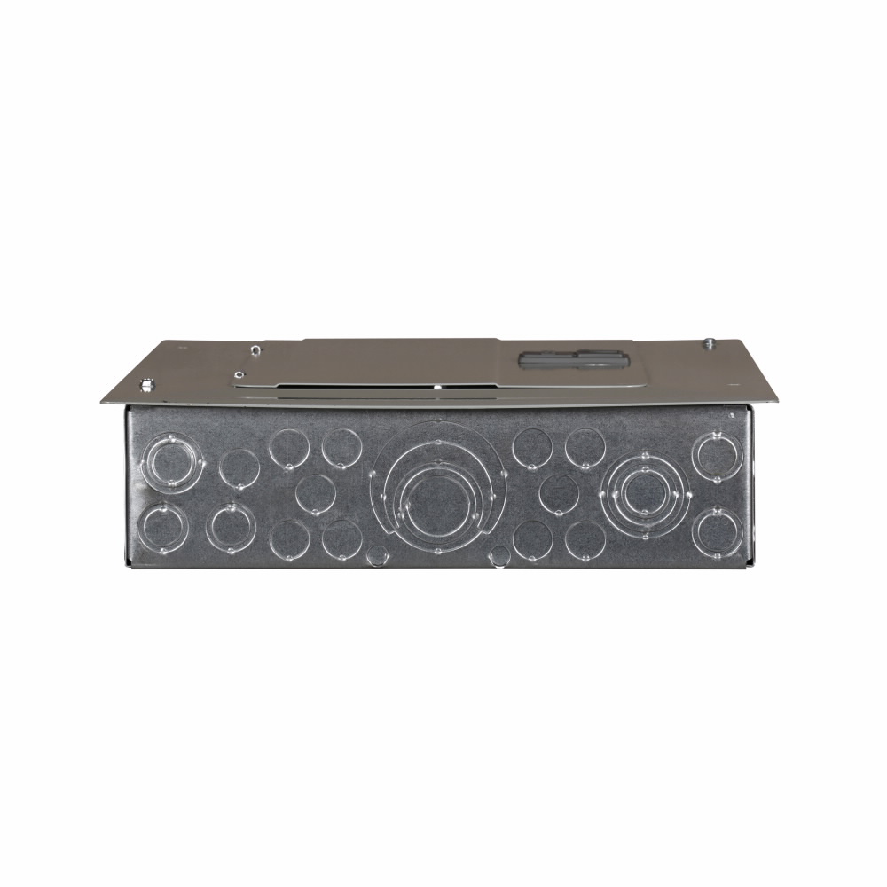 BR style 1-inch loadcenter, main circuit breaker, no feed-thru lugs, 125A, single-phase, 24-pole, 24 circuits, 20 spaces, 120/240V, #4-2/0 AWG Cu/Al at 60°C or 75°C wire, NEMA 1 enclosure, c1 box size
