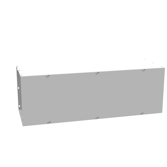 12x36x12 Screw Cover Wireway Type 1 UL Listed Steel No Knockouts ANSI 61 Gray