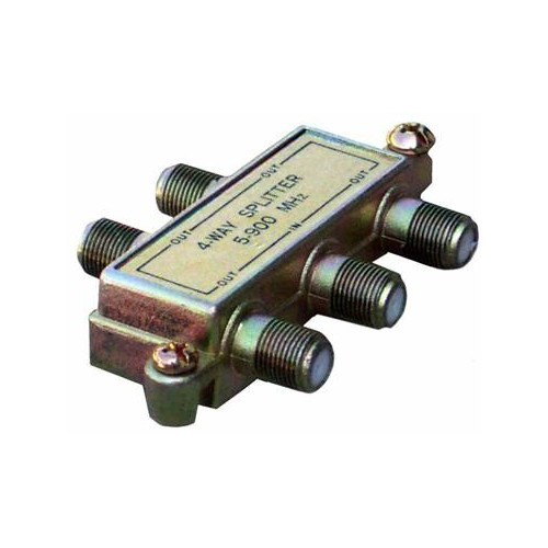 4 Way Splitters with Ground Block Digital 5-1000 Mhz