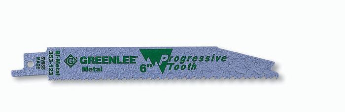 6" Progressive Tooth Reciprocating Saw Blade (Pack of 5)