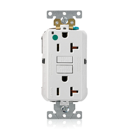 20 Amp SmartlockPro® GFCI Receptacle/Outlet, Hospital Grade, Lev-Lok